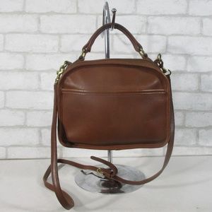 Coach 9991 Brown Leather Lunch Box Crossbody Bag